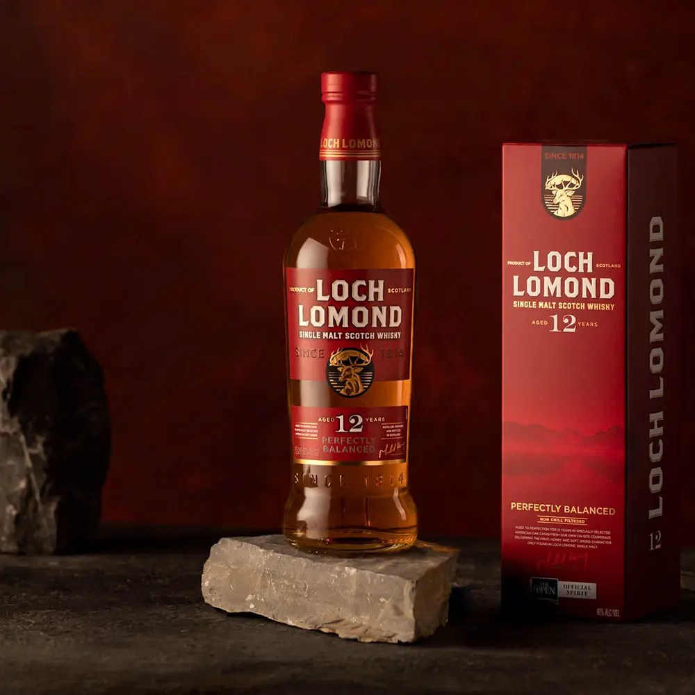 loch lomond 12yo bottle carton 2 sq