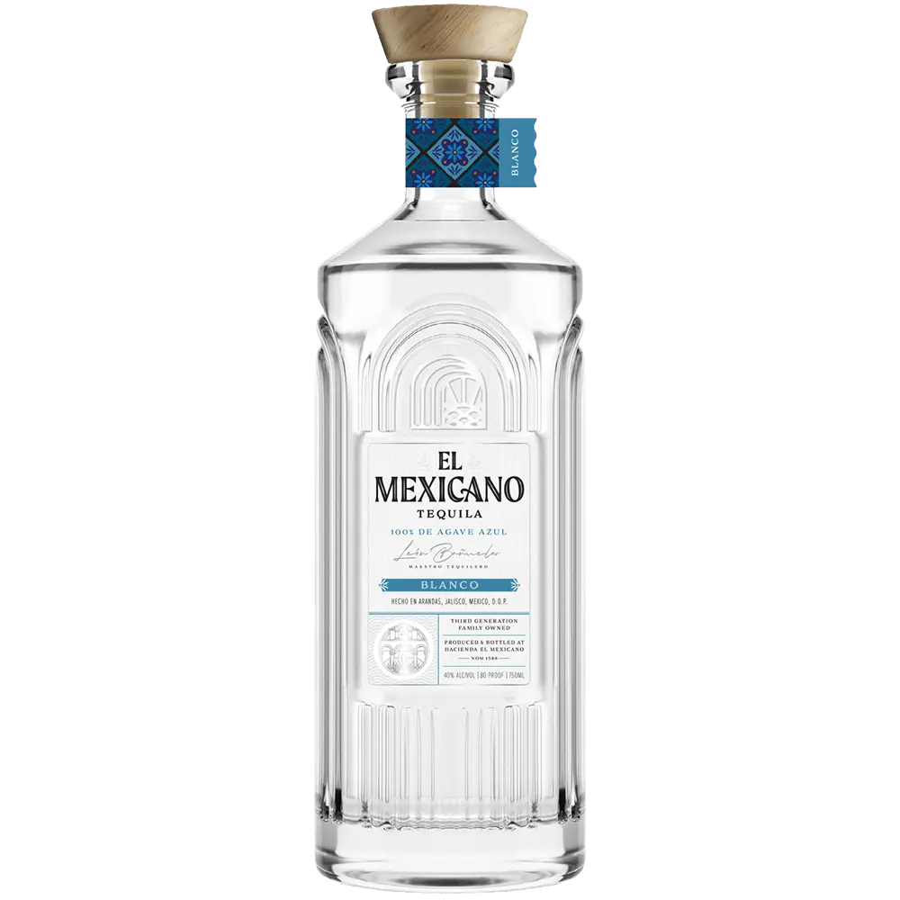 tequila el mexicano blanco bottle shot sq