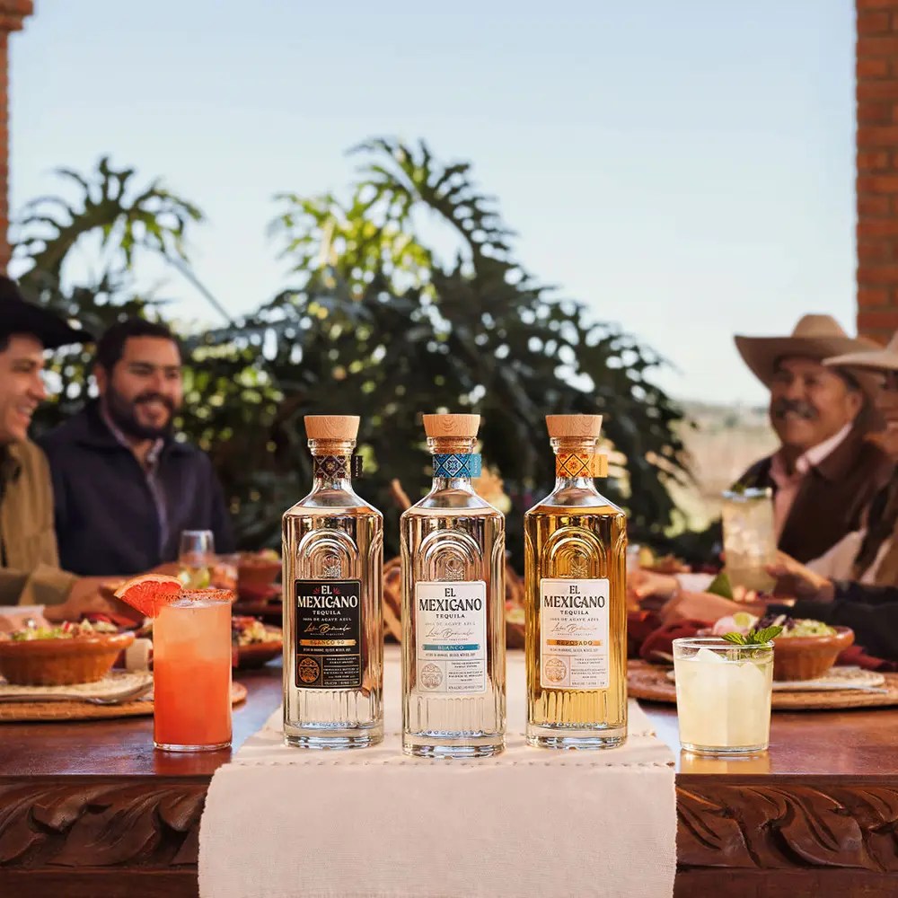 tequila el mexicano bottles on table sq