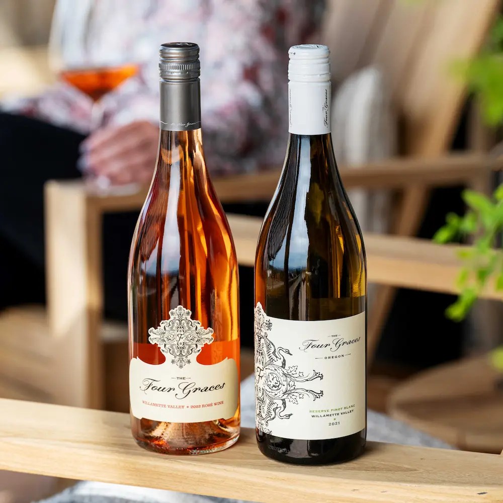 the four graces rose and pino blanc 2 sq