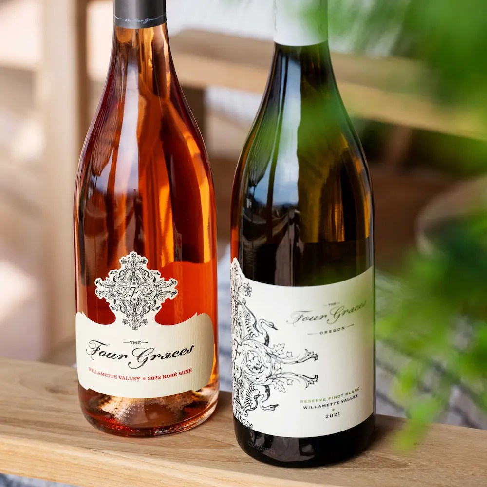 the four graces rose and pino blanc sq