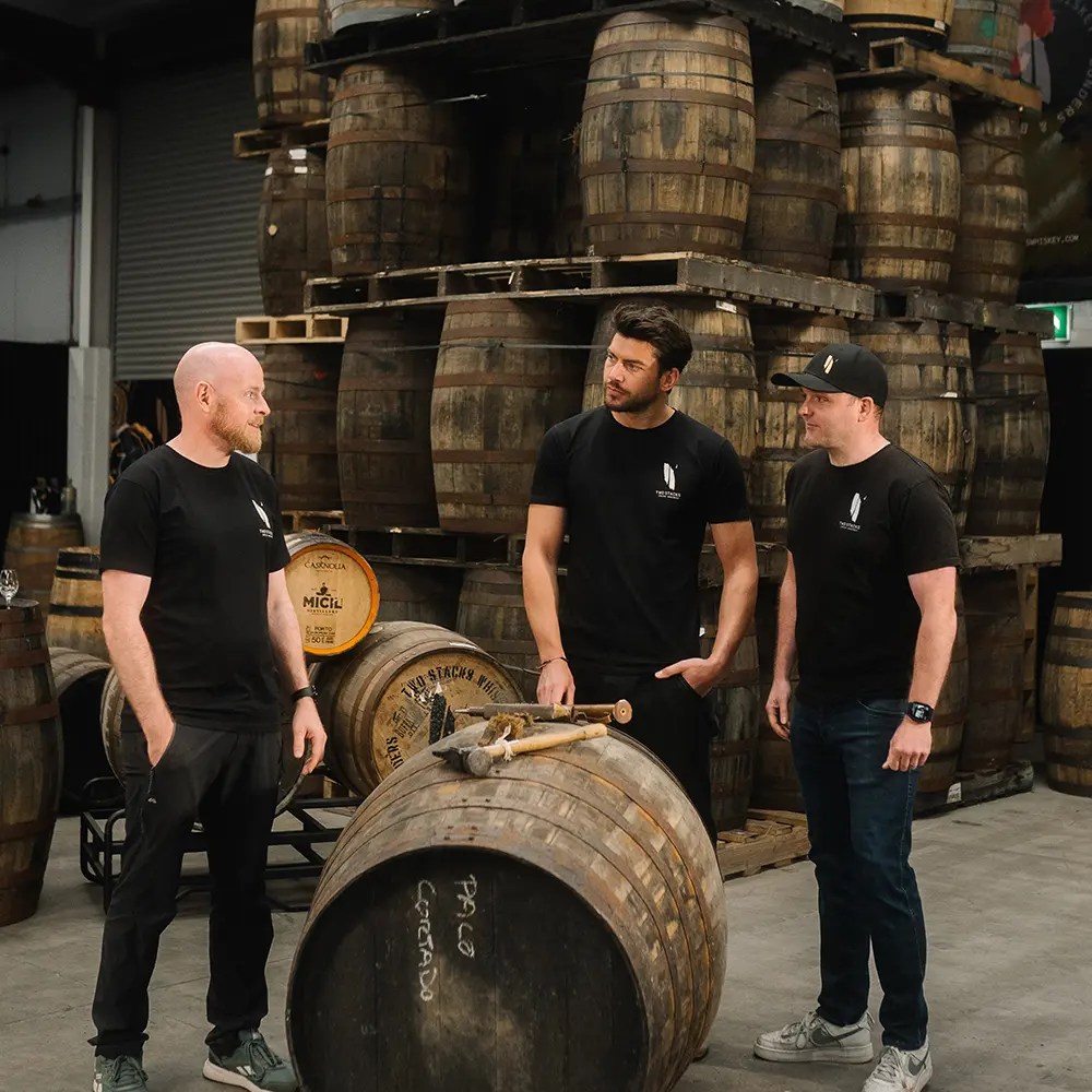 two stacks irish whiskey founders 1 sq